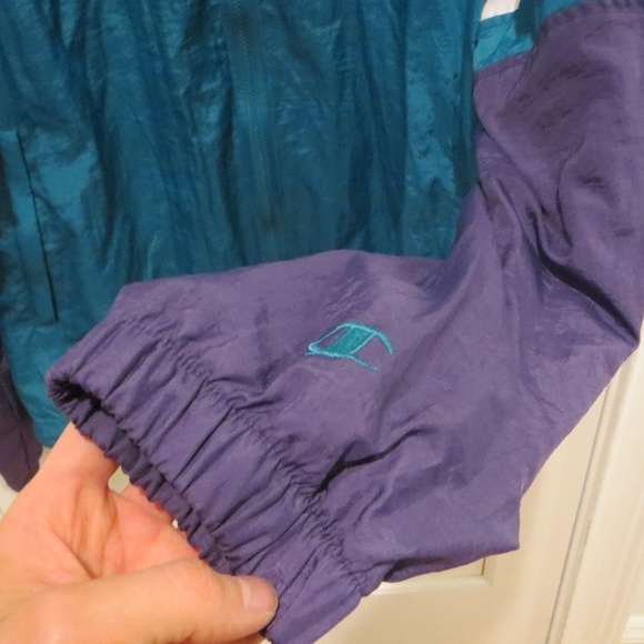 VINTAGE 90s CHAMPION LOGO HIP HOP HOODIE JACKET - Picture 6 of 8